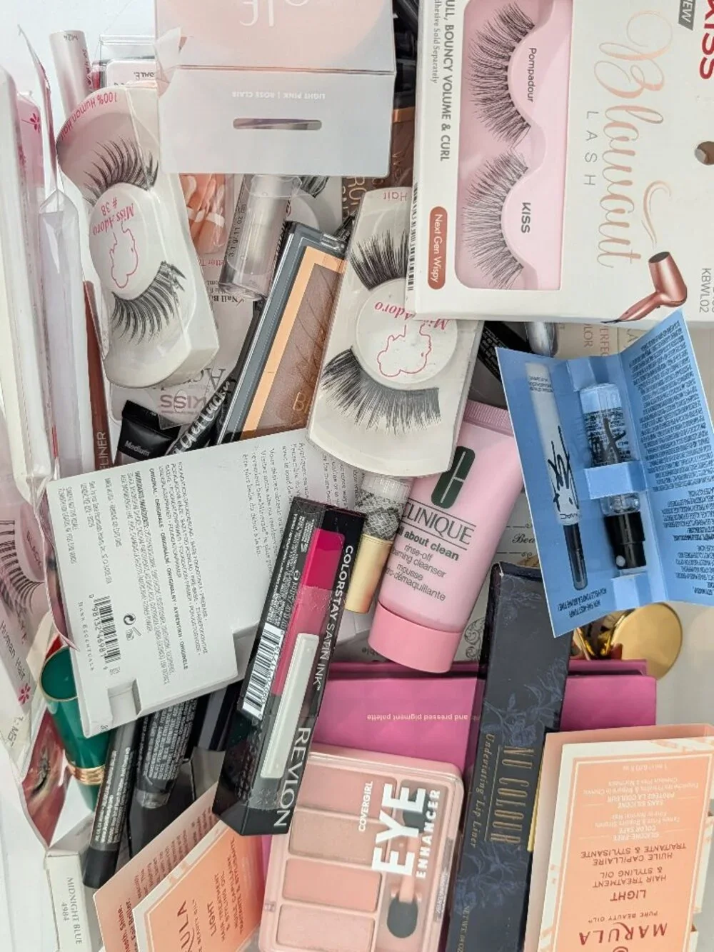 Mixed Beauty Makeup Cosmetics Lot 50 Pieces MYSTERY Full Size & Travel NEW